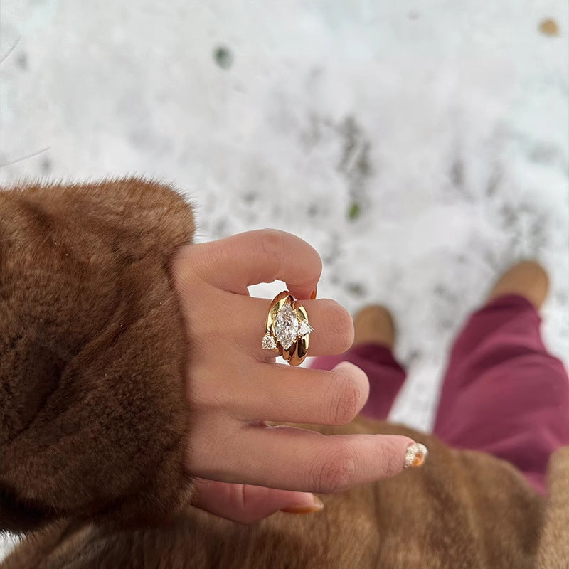 Stackable Spirituality diamond ring