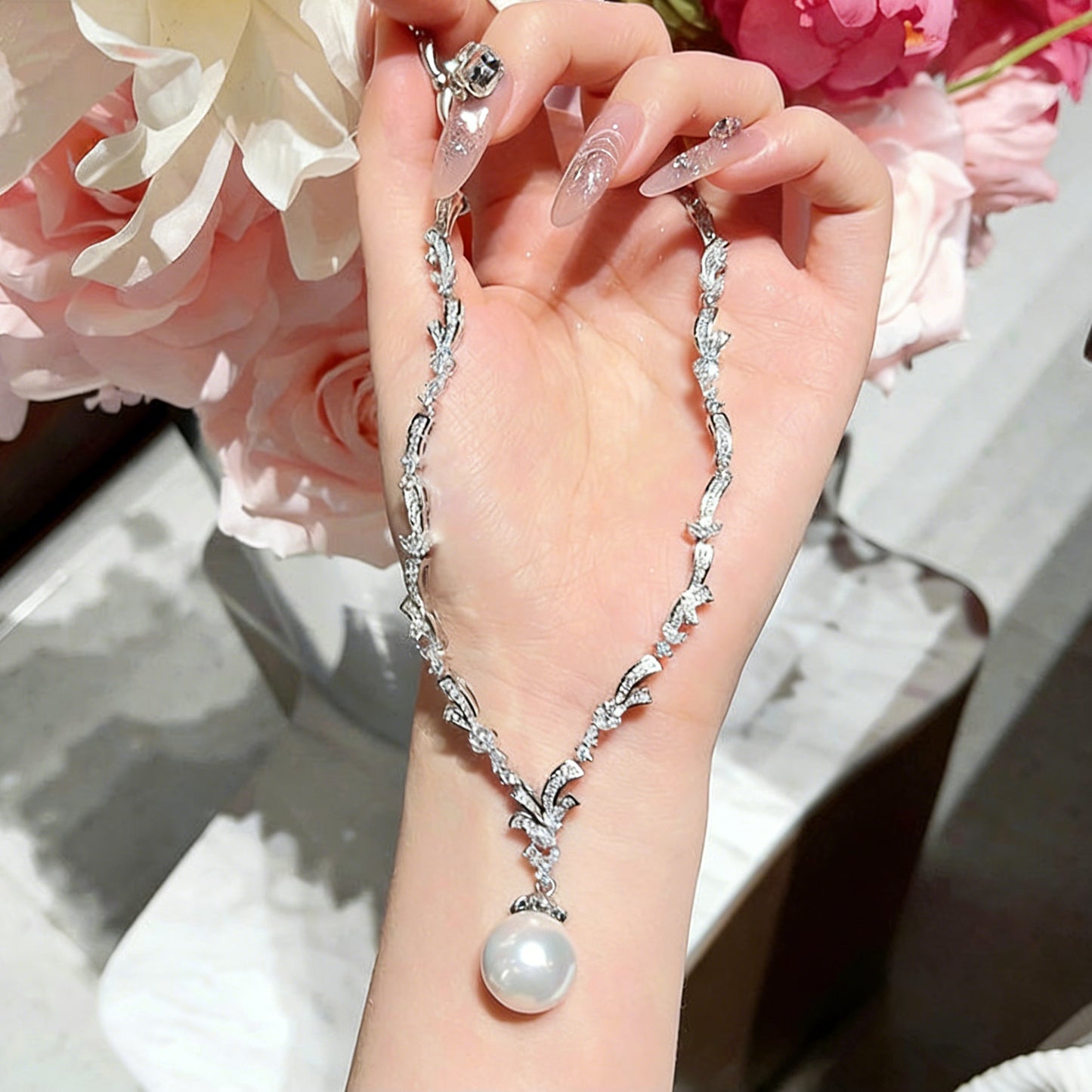 Vine PVine Pearl Y Necklaceearl Y Necklace