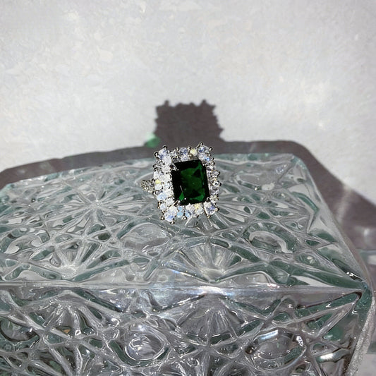 Emerald and Diamond Ring