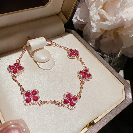 Gemstone Pink Glamorous Bracelet