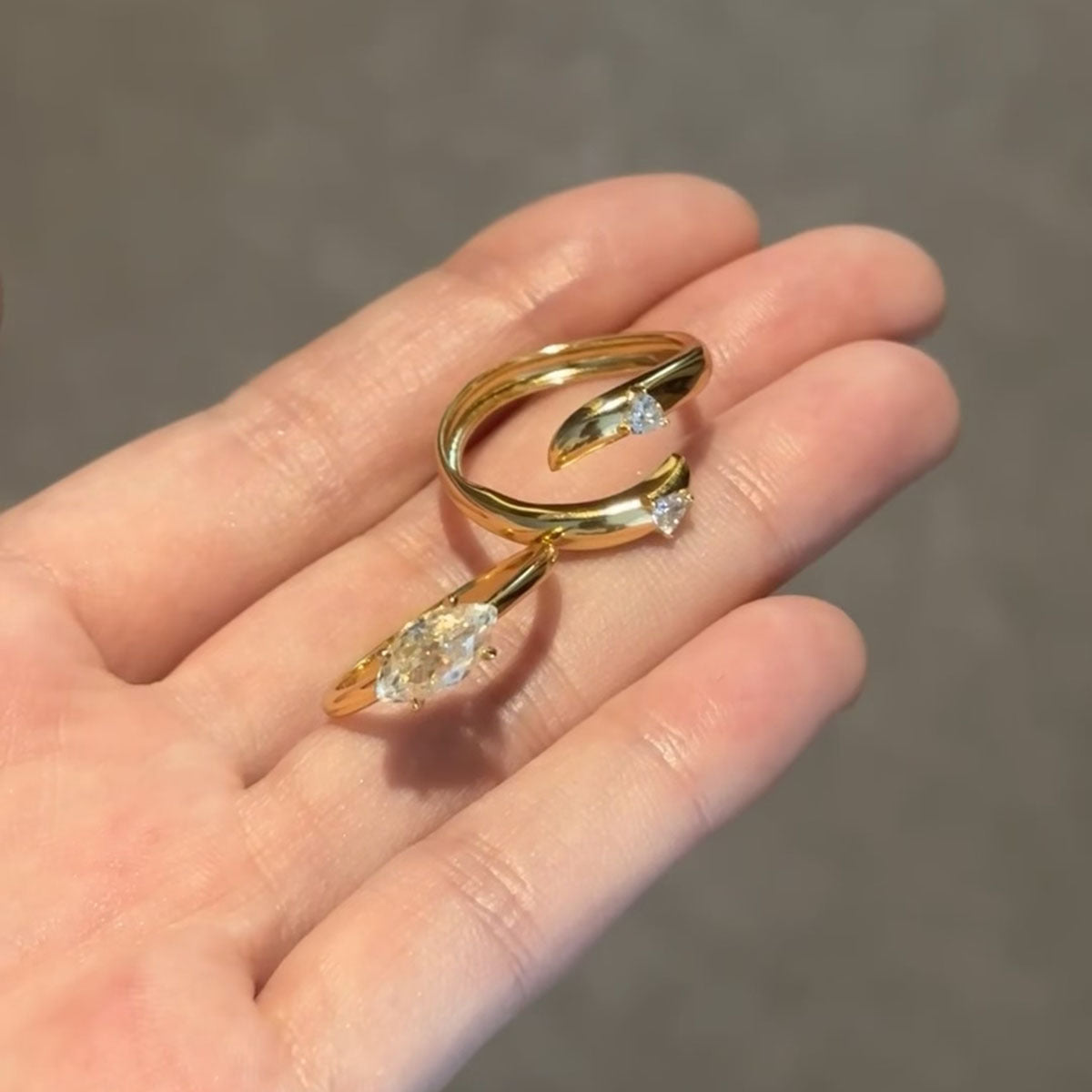 Stackable Spirituality diamond ring