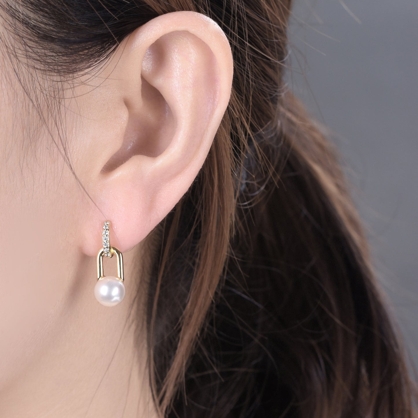 925 Silver Needle Luxury Spicy Girl Pearl Earrings