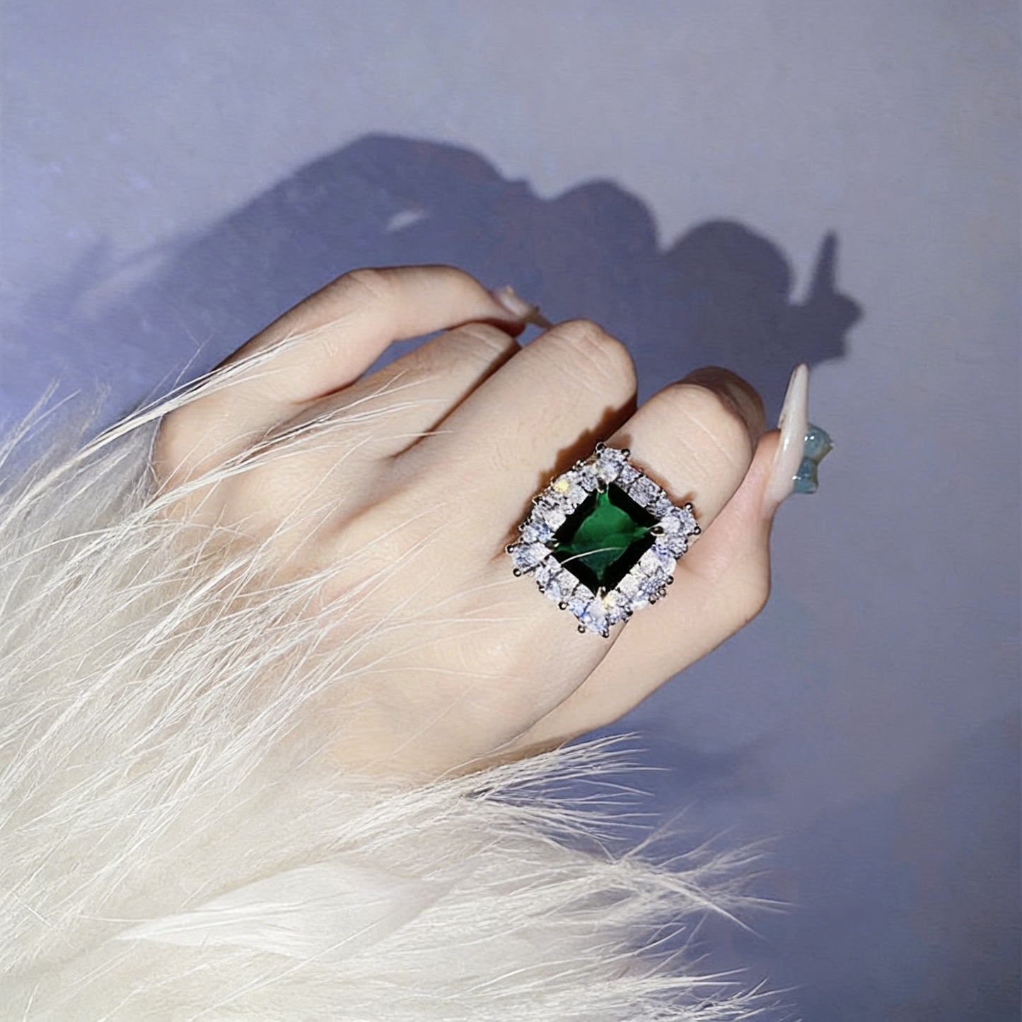Emerald and Diamond Ring