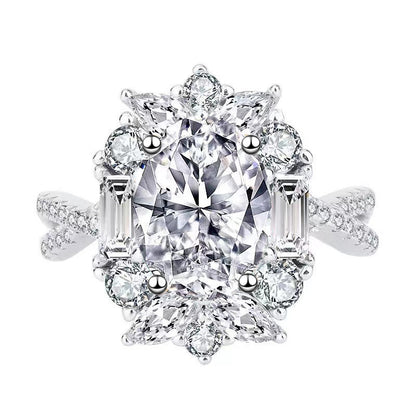 Stunning Silver Criss-Cross Double Layer Ring featuring Shimmering Cubic Zirconia Pavé in an Adjustable Open Band